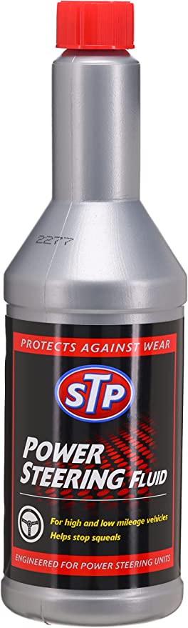 STP HIGH MILEAGE POWER STEERING FLUID 6/12 OZ