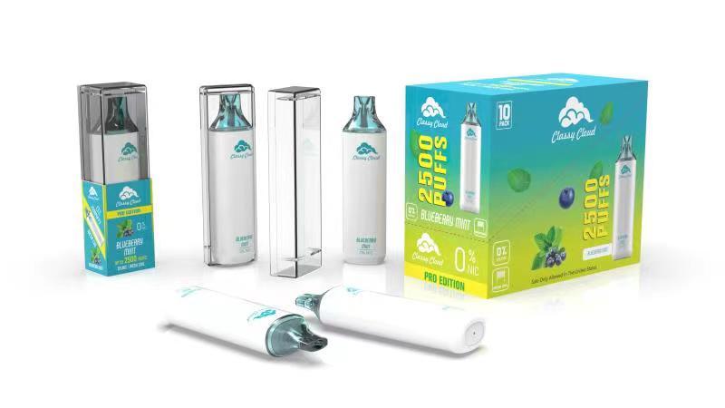 CLASSY CLOUD 2500 PUFFS 0% NICOTINE BLUEBERRY MINT