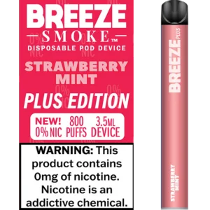 BREEZE SMOKE 800 0% NIC STRAWBERRY MINT