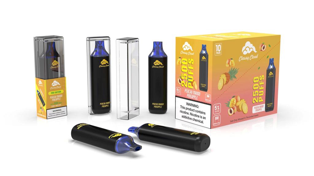 CLASSY CLOUD 2500 PUFFS PEACH MANGO PINEAPPLE