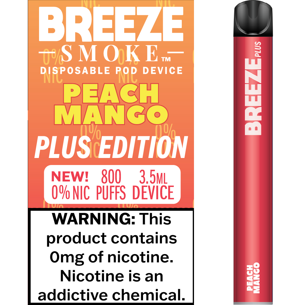 BREEZE SMOKE 800 0% NIC PEACH MANGO