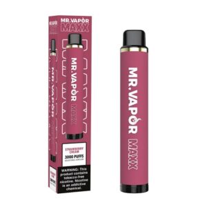 MR. VAPOR MAXX 3000 PUFFS-STRAWBERRY CREAM