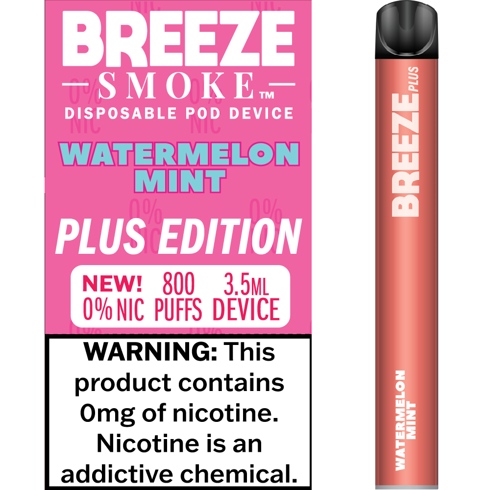 BREEZE SMOKE 800 0% NIC WATERMELON MINT