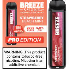 BREEZE PRO 2000 STRAWBERRY PEACH MINT