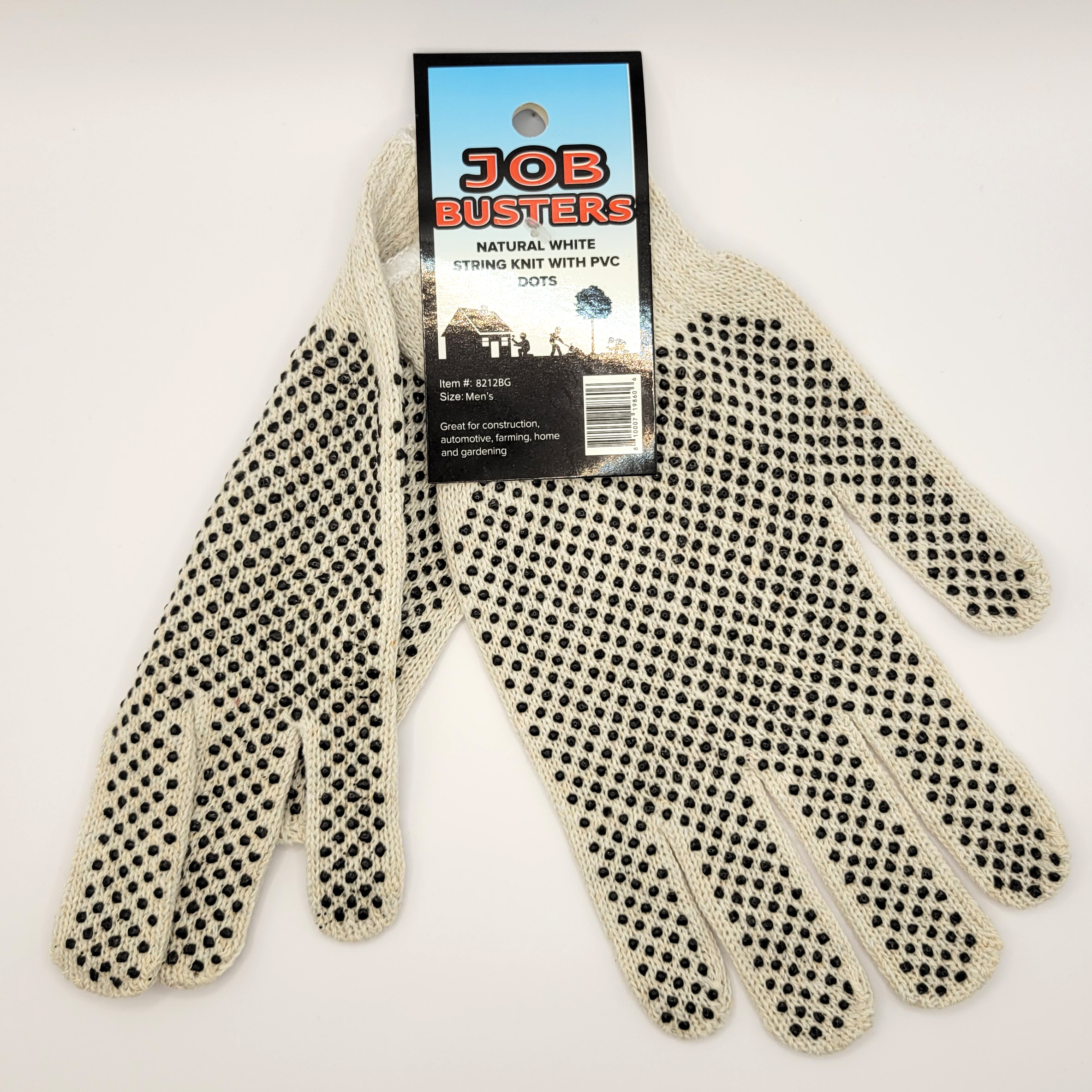 JOB BUSTERS GLOVES WITH PVC DOTS