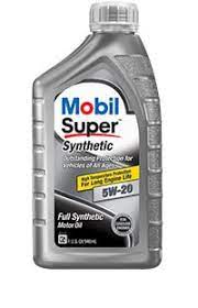 MOBIL SUPER SYNTHETIC 5W-20 6/1QT