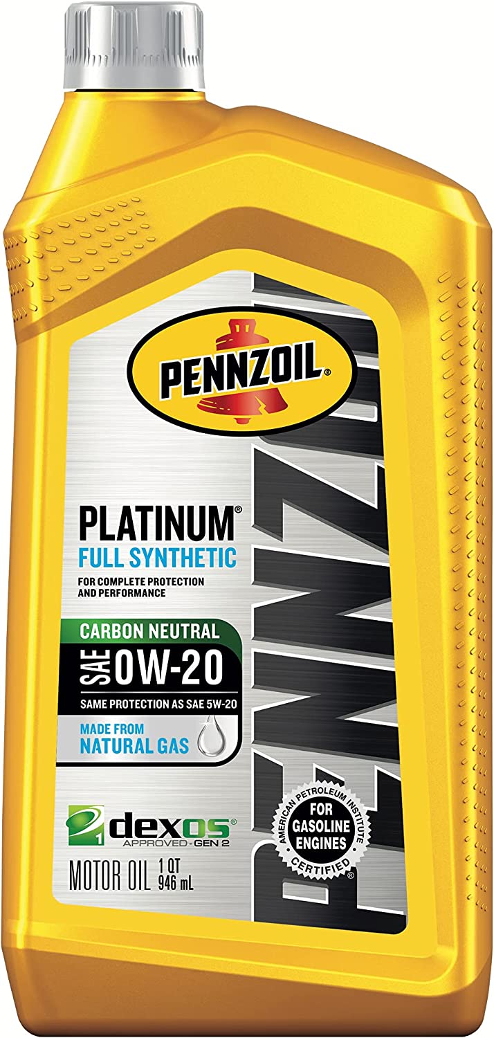 PENNZOIL PLATINUM FULL SYNTHETIC 0W-20  6/1QT