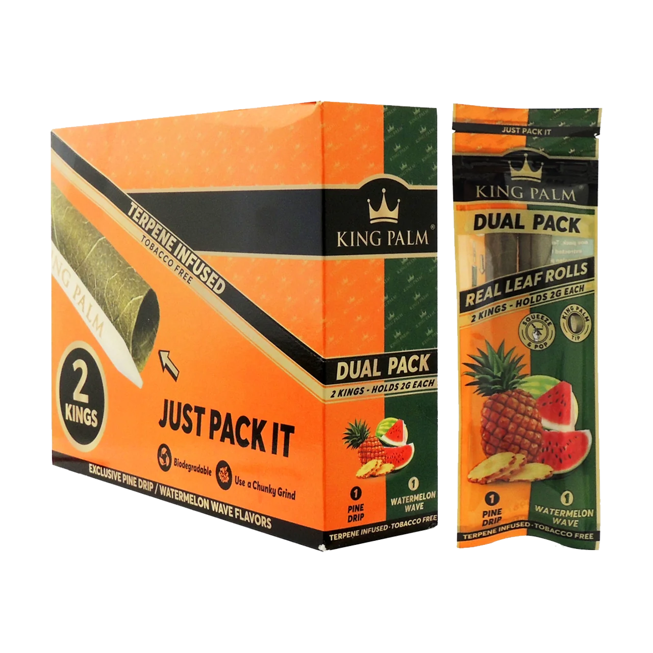 KING PALM DUAL PACK 2PK KINGS 72% HUMIDITY