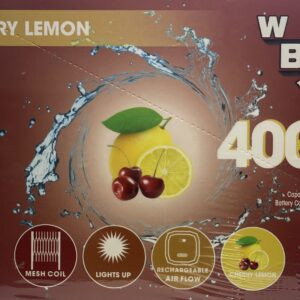 WB VAPES VCAN 4000 PUFFS CHERRY LEMON