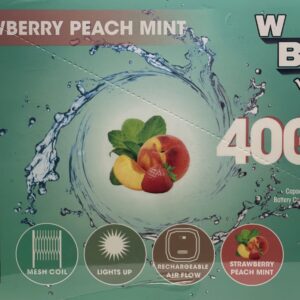 WB VAPES VCAN 4000 PUFFS STRAWBERRY PEACH MINT