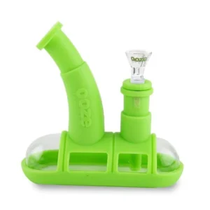 OOZE STEAMBOAT SILICONE WATER BUBBLER & DAB RIG- GREEN