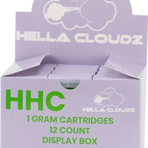 HELLA CLOUDZ HHC 1GRAM CARTRIDGES- MOM'S SPAGHETTI (12 COUNT)