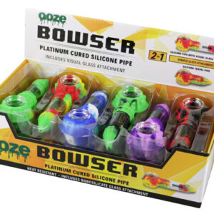 OOZE BOWSER 2 IN 1 PLATINUM CURED SILICONE PIPE - 12CT