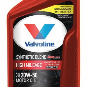 VALVOLINE ENGINE OIL 20W-50 SYNTHETIC BLEND-1QT