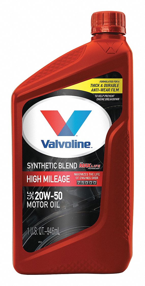 VALVOLINE ENGINE OIL 20W-50 SYNTHETIC BLEND-1QT