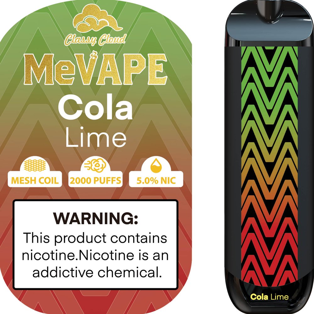 MEVAPE 2000 PUFFS COLA LIME 10CT