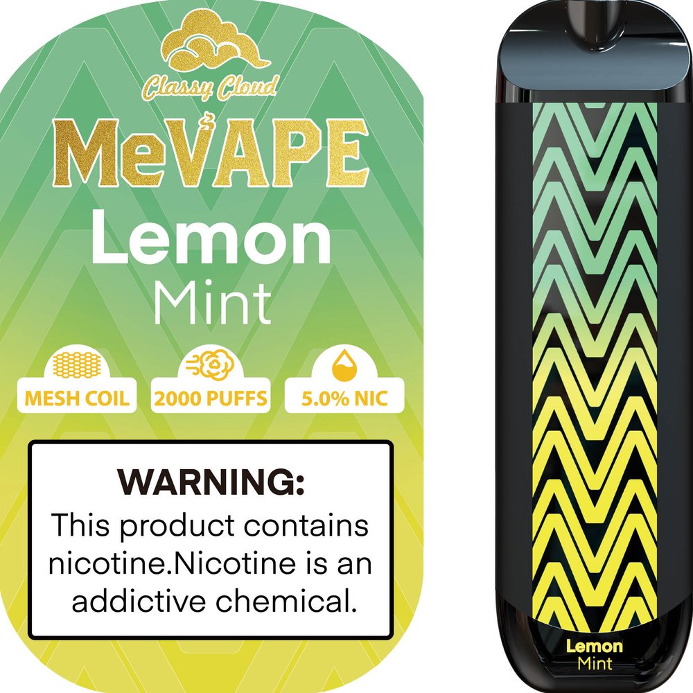 MEVAPE 2000 PUFFS LEMON MINT 10CT