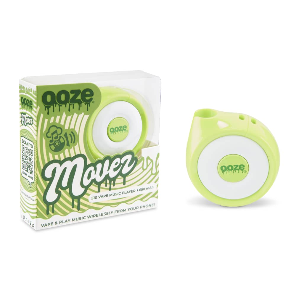 OOZE MOVEZ WIERLESS SPEAKER 510 VAPE BATTERY 12CT- SLIME GREEN (44.99 Each)