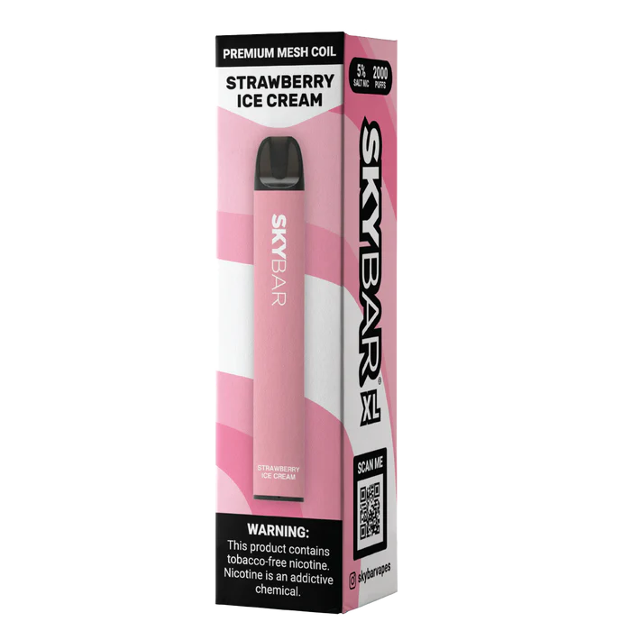 SKYBAR XL 2000 PUFFS STRAWBERRY ICE CREAM