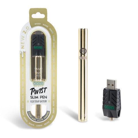 OOZE TWIST SLIM PEN FLEX TEMP BATTERY NEW 2.0- LUCKY GOLD ($14.99 Per Unit)