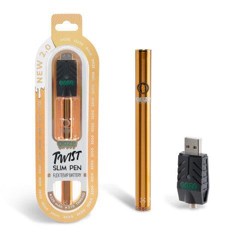 OOZE TWIST SLIM PEN FLEX TEMP BATTERY NEW 2.0- JUICY ORANGE ($14.99 Per Unit)