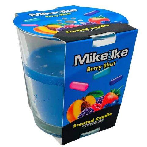 MIKE AND IKE BERRY BLAST CANDLE 3OZ