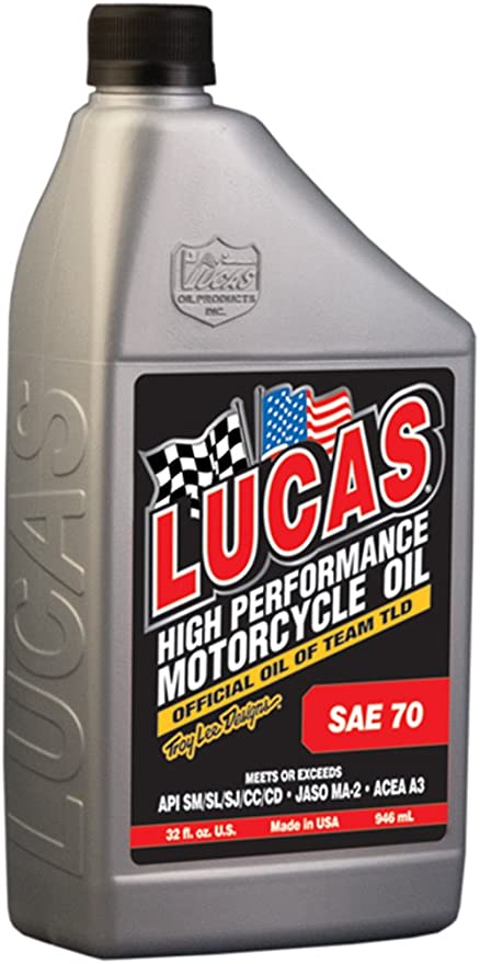 LUCAS 70WT MOTORCYCLE OIL 1QT