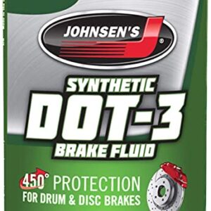 JOHNSEN'S HEAVY DUTY DOT 3 BREAK FLUID 450 PROTECTION- 12/32 OZ