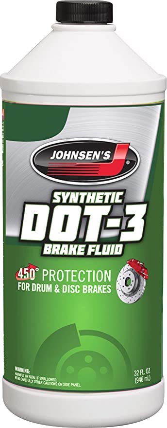 JOHNSEN’S HEAVY DUTY DOT 3 BREAK FLUID 450 PROTECTION- 12/32 OZ