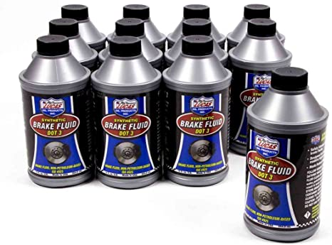 LUCAS OIL SYNTHETIC BRAKE FLUID DOT 3 (12-12OZ)