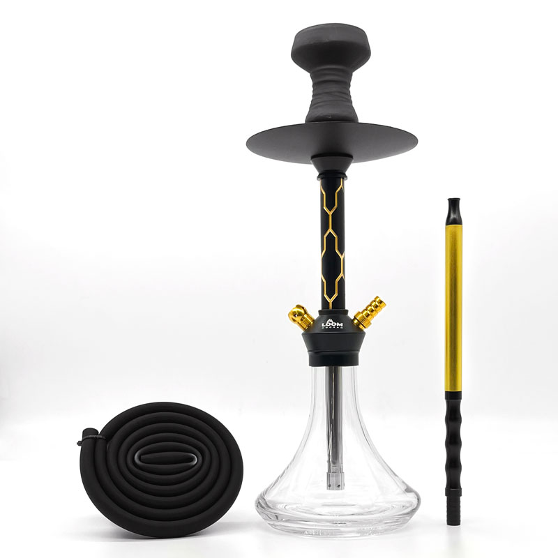 LOOM HOOKAH 18″- GOLD