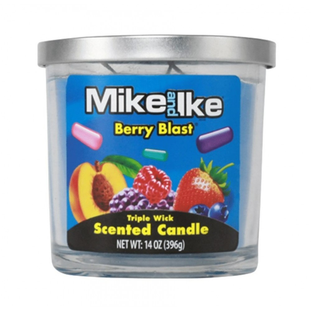 MIKE AND IKE BERRY BLAST CANDLE 14OZ