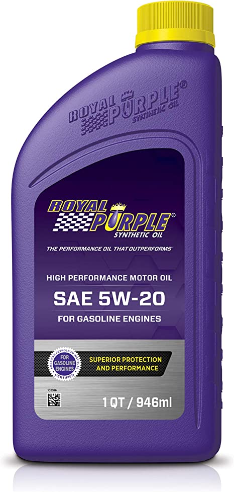 ROYAL PURPLE SAE 5W-20 HIGH PERFORMACE MOTOR OIL 6/1QT