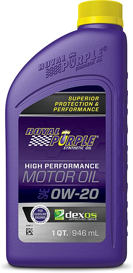 ROYAL PURPLE SAE 0W-20 HIGH PERFORMACE SYNTHETIC MOTOR OIL 6/1QT