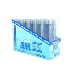 MR.VAPOR DUAL 900 MAH BATTERY 10CT- COBRA BLUE ($13.99 EACH)