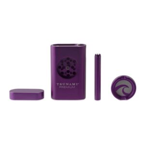 TSUNAMI PREMIUM 4 IN 1 DUGOUT WITH DRY HERB GRINDER-PURPLE