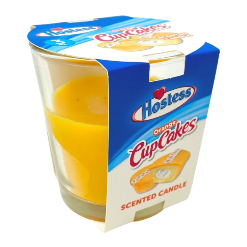 HOSTESS ORANGE CAUPCAKE CANDLE 3OZ