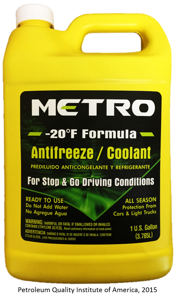 METRO ANTIFREEZE+COOLANT FULL STRENGTH-GREEN 1.GAL