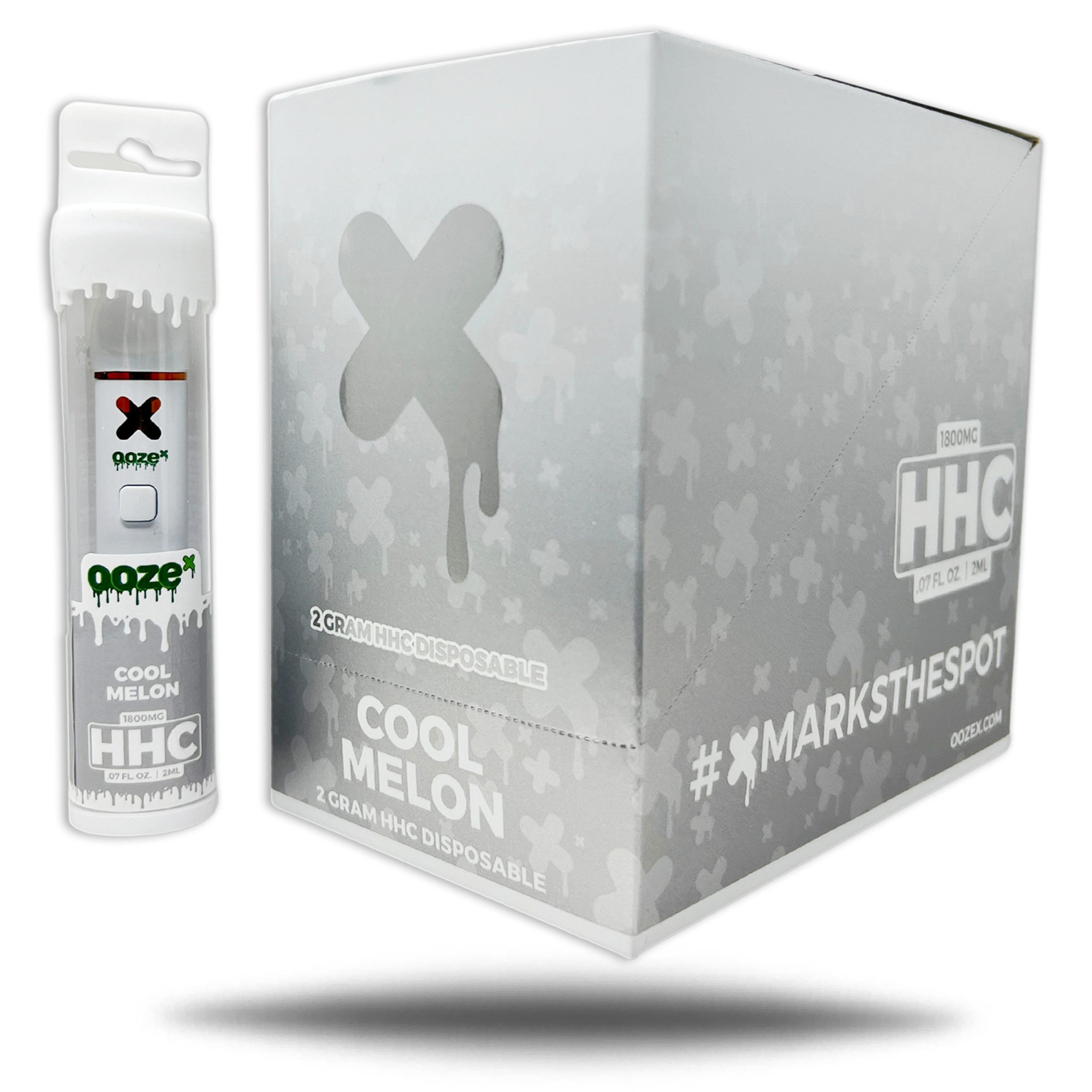 OOZE X HHC DISPOSABLE COOL MELON 1800MG 2GM – BOX OF 6