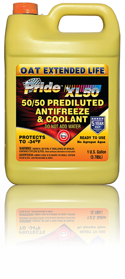 PRIDE XL EXTENDED LIFE ANTIFREEZE+COOLANT- ORANGE 50/50 1.GAL