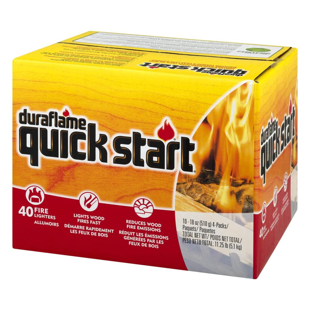DURAFLAME QUICK START FIRELIGHTER 11.25LB 4 PACKS Safety Oil Inc