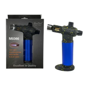 M0366-MT EVER TECH METALLIC DOUBLE SIDE TORCH-BLACK & YELLOW