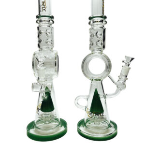 METRIX RECYCLER DONUT WITH CONE PERC WATERPIPE 17"