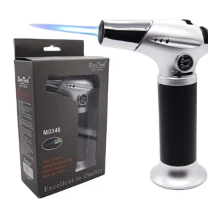 M0348 EVER TECH TABLE SIDE TORCH-SILVER/BLACK