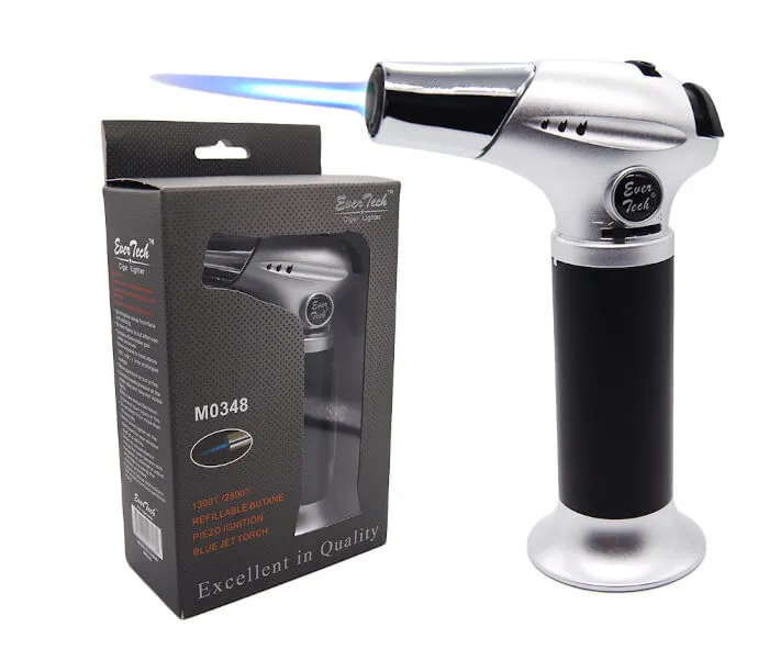 M0348 EVER TECH TABLE SIDE TORCH-SILVER/BLACK