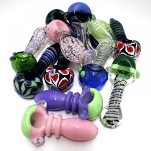 MIXED AND MATCH NEW COLOR HEAVY DUTY GLASS HAND PIPE