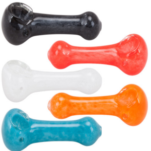 2.5" ASSORTED BULK GLASS HAND PIPES 120 PCS IN A JAR