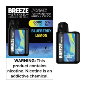 BREEZE PRIME 6000 PUFFS BLUEBERRY LEMON