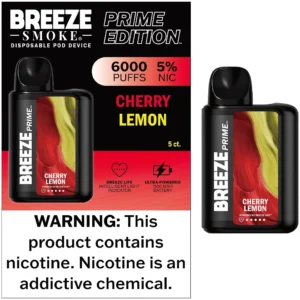 BREEZE PRIME 6000 PUFFS CHERRY LEMON