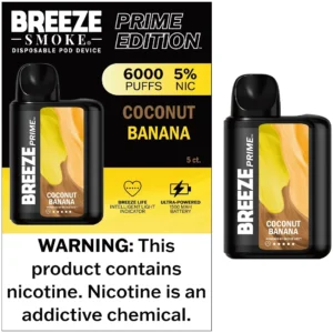 BREEZE PRIME 6000 PUFFS COCONUT BANANA